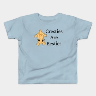 Cresties are Besties - Crested Gecko Kids T-Shirt